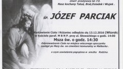 Zmarł Józef Parciak. Żył 73 lata.