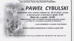 Zmarł Paweł Cybulski. Żył 76 lat.