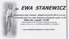 Zmarła Ewa Stanewicz. Żyła 60 lat.