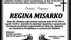 Zmarła Regina Misarko. Żyła 85 lat.