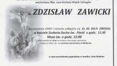 Zmarł Zdzisław Zawicki. Żył 64 lata.