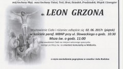 Zmarł Leon Grzona. Żył 76 lat.