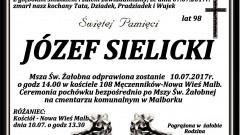 Zmarł Józef Sielicki. Żył 98 lat.