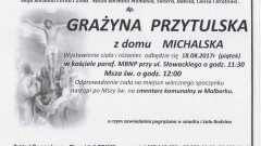 Zmarła Grażyna Przytulska. Żyła 62 lat.