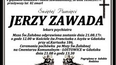 Zmarł Jerzy Zawada. Żył 82 lat.