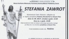 Zmarła Stefania Zawrot. Żyła 96 lat