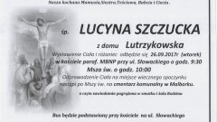 Zmarła Lucyna Szczucka. Żyła 77 lat.