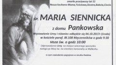 Zmarła Maria Siennicka. Żyła 51 lat.