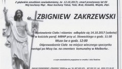 Zmarł Zbigniew Zakrzewski. Żył 64 lata.
