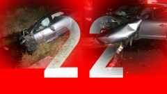 Kończewice: „Czołówka” na DK 22. Kierowcy trafili do szpitali – 14.11.2017