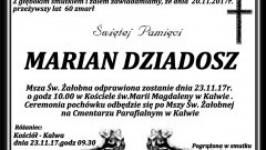 Zmarł Marian Dziadosz. Żył 60 lat