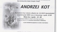 Zmarł Andrzej Kot. Żył 63 lat.