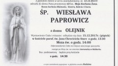 Zmarła Wiesława Paprowicz. Żyła 63 lat.