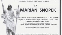 Zmarł Marian Snopek. Żył 60 lat.