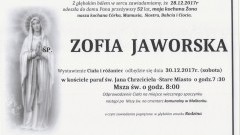 Zmarła Zofia Jaworska. Żyła 52 lat