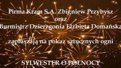 Zapraszamy na sylwestrowy pokaz sztucznych ogni w Dzierzgoniu! - 31.12.2017