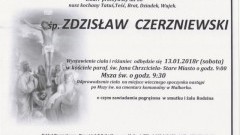 Zmarł Zdzisław Czerzniewski. Żył 66 lat