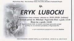 Zmarł Eryk Lubocki. Żył 78 lat.