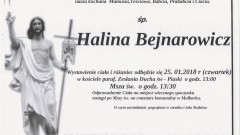 Zmarła Halina Bejnarowicz. Żyła 92 lat.