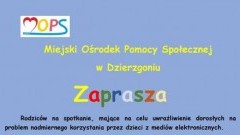 Zapraszamy na spotkanie na temat nadmiernego korzystania przez dzieci z mediów elektronicznych - 21.02.2018