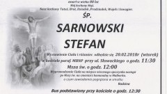 Zmarł Stefan Sarnowski. Żył 88 lat.