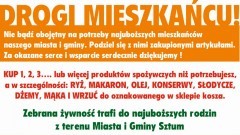 Uwaga! Sztumska zbiórka żywności. Nie bądź obojętny podziel się&#8230;