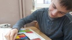 Uśnice: Przedstawiamy piękne prace Miłosza Gduli - cierpiącego na autyzm ucznia 
