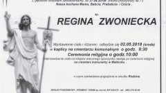 Zmarła Regina Zwoniecka. Żyła 73 lata