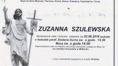 Zmarła Zuzanna Szulewska. Żyła 95 lat.