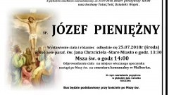 Zmarł Józef Pieniężny. Żył 80 lat.