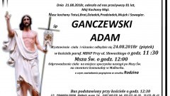 Zmarł Adam Ganczewski. Żył 81 lat.