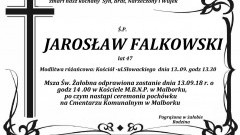 Zmarł Jarosław Falkowski. Żył 47 lat