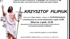 Zmarł Krzysztof Filipiuk. Żył 65 lat.