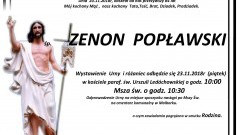 Zmarł Zenon Popławski. Żył 84 lata.