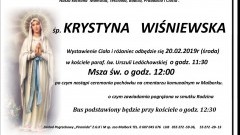 Zmarła Krystyna Wiśniewska. Żyła 96 lat.