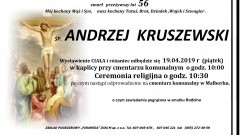 Zmarł Andrzej Kruszewski. Żył 56 lat