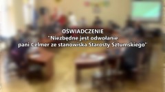 Chcemy odwołania starosty - bo jej nie ufamy. Oświadczenie Radnych Koalicyjnych.