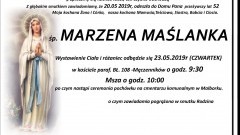 Zmarła Marzena Maślanka. Żyła 52 lata