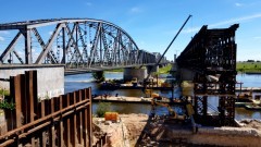 Trwa remont mostu w Tczewie. Niestety inwestycja potrwa jeszcze długie lata. 