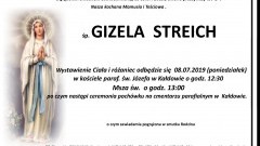 Zmarła Gizela Streich. Żyła 84 lata