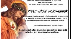 Zmarł Przemysław Połowianiuk. Żył 41 lat.