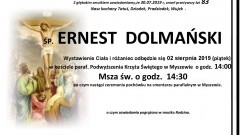 Zmarł Ernest Dolmański. Żył 83 lata