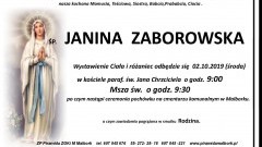 Zmarła Janina Zaborowska. Żyła 86 lat