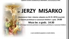 Zmarł Jerzy Misarko. Żył 67 lat.