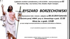 Zmarł Ryszard Borzechowski. Żył 65 lat.