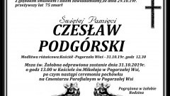 Zamarł Czesław Podgórski. Żył 75 lat.