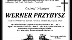 Zmarł Werner Przybysz. Żył 88 lat.