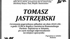 Zmarł Tomasz Jastrzębski. Żył 42 lata.