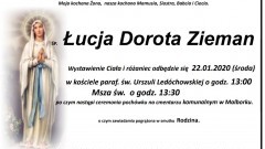 Zmarła Łucja Dorota Zieman. Żyła 66 lat.