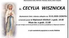 Zmarła Cecylia Wisznicka. Żyła 50 lat.